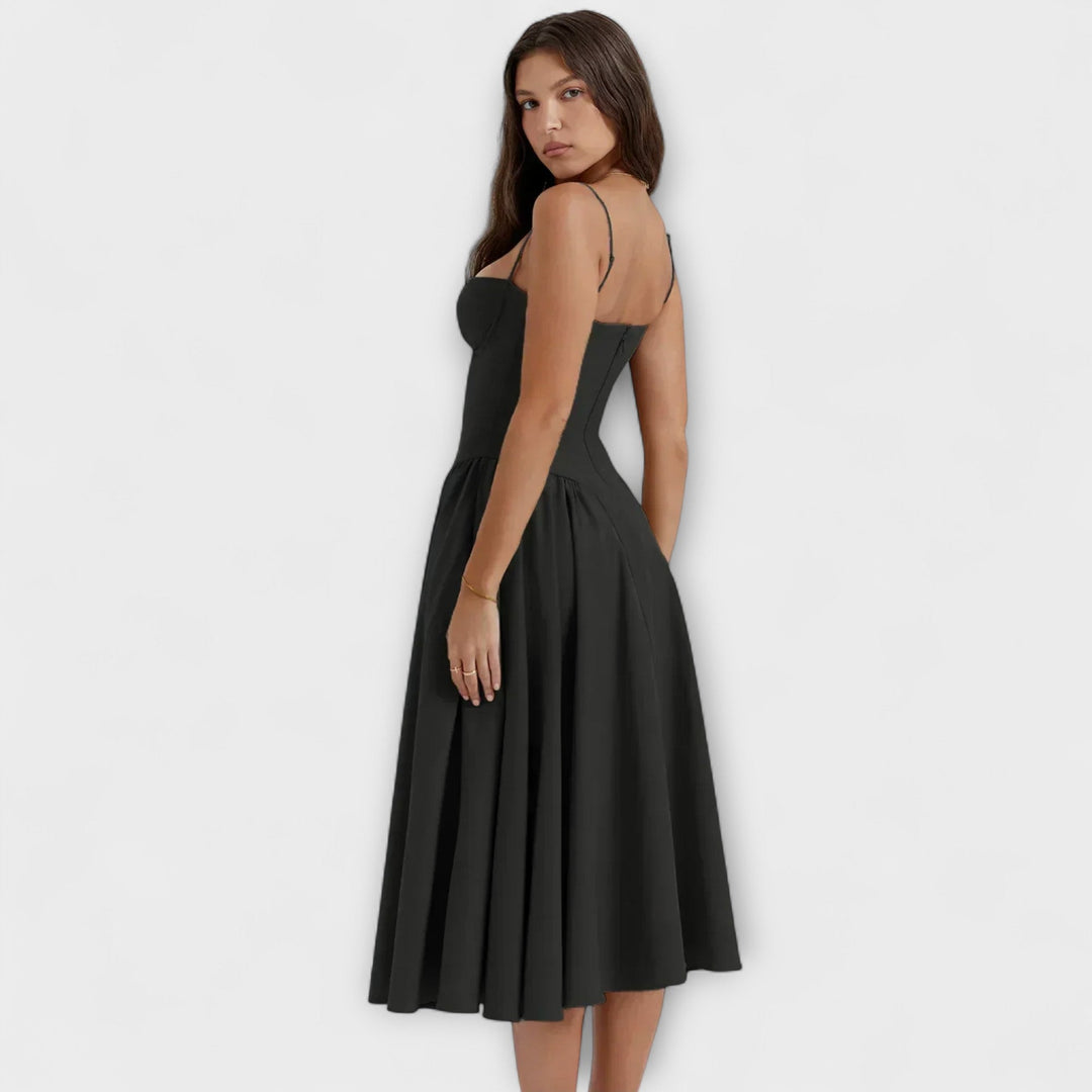 Rosalie - Elegantní Bezramenné Korzetové Šaty