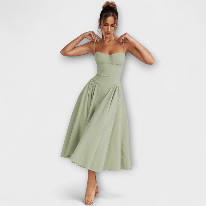 Rosalie - Elegantní Bezramenné Korzetové Šaty