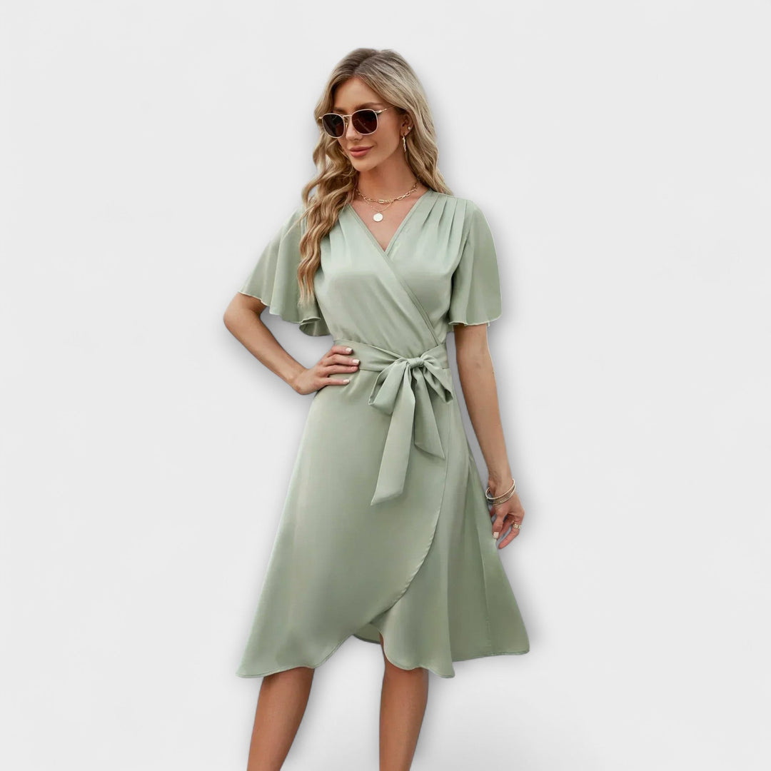 Delphine - Letní šaty s V-výstřihem pro ženy
