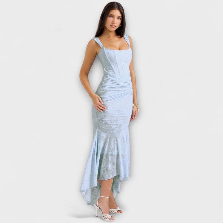 Renske - Dlouhé Šaty s Elegantním a Vysoce Kvalitním Korzetem