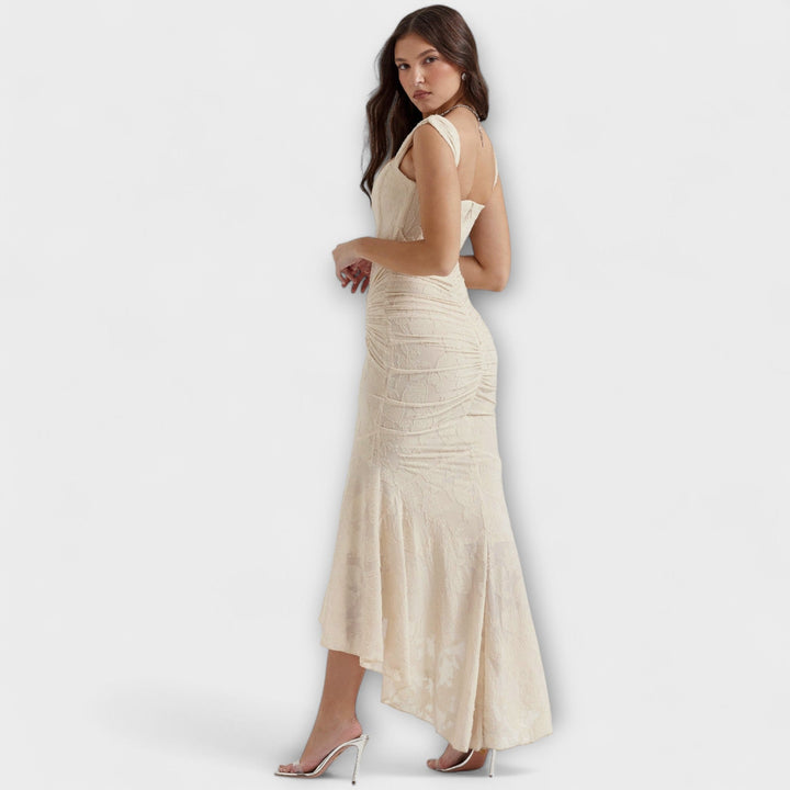 Renske - Dlouhé Šaty s Elegantním a Vysoce Kvalitním Korzetem