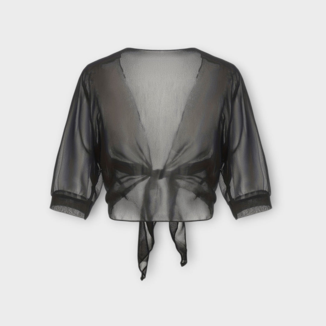 Blůza s otevřeným předním dílem