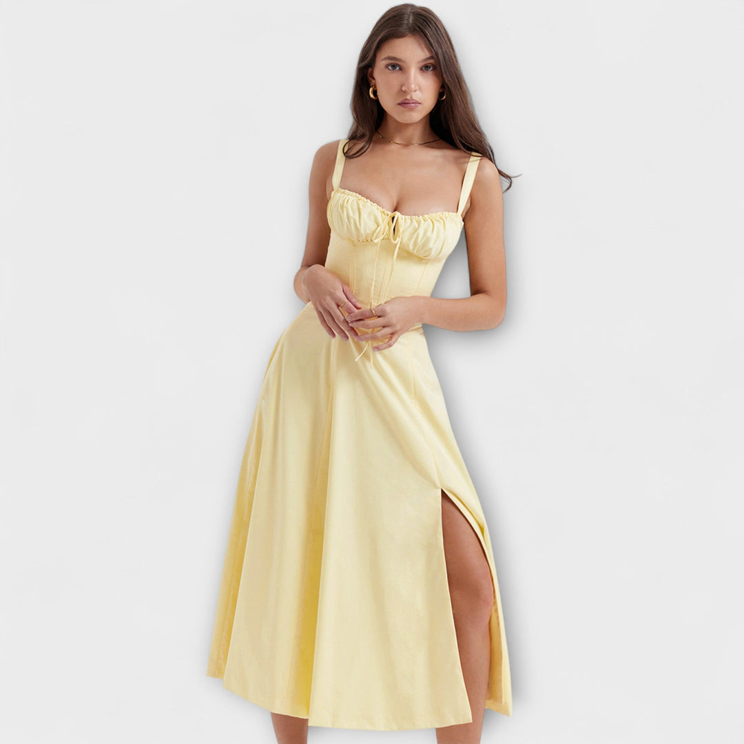 Zipporas - Černá korzetová šaty s moderním jarním květinovým potiskem