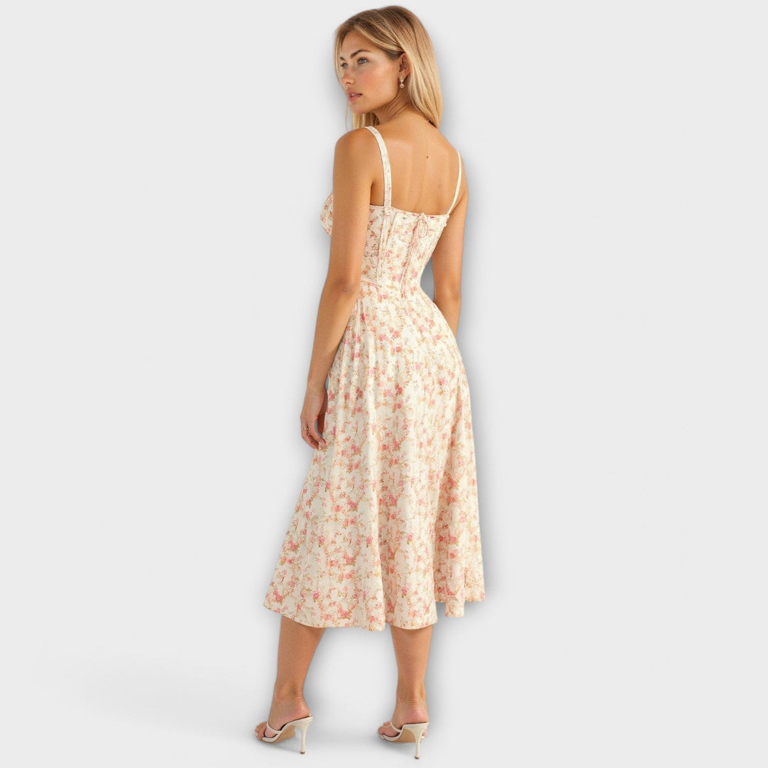 Kiana - Korzetová Středně Dlouhá Šaty