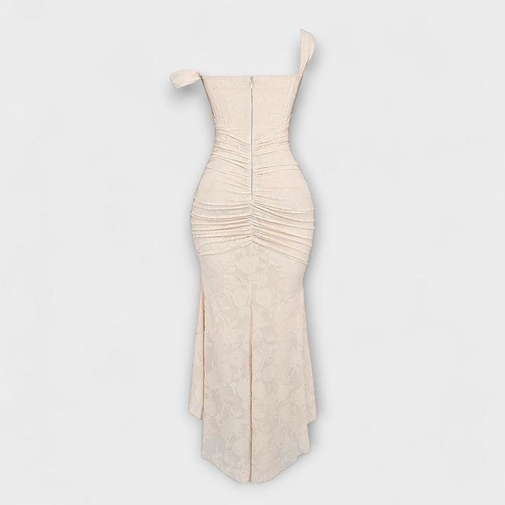 Renske - Dlouhé Šaty s Elegantním a Vysoce Kvalitním Korzetem