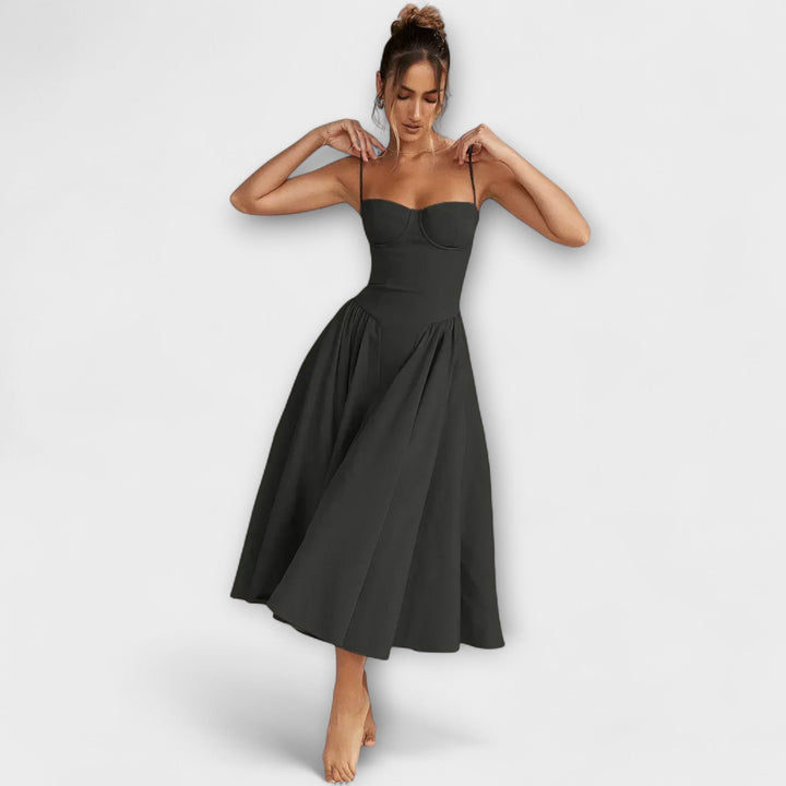 Rosalie - Elegantní Bezramenné Korzetové Šaty