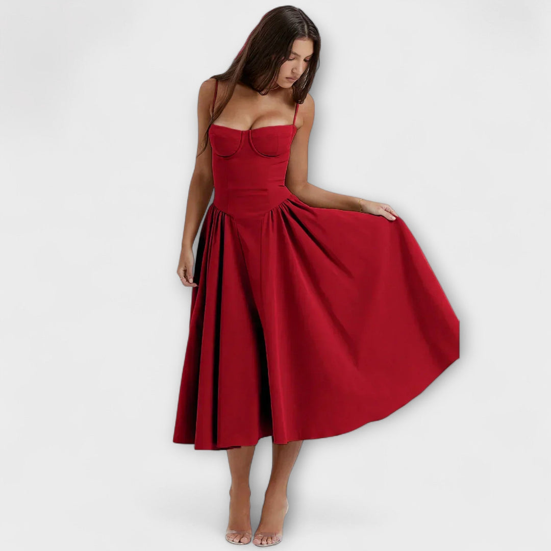 Rosalie - Elegantní Bezramenné Korzetové Šaty