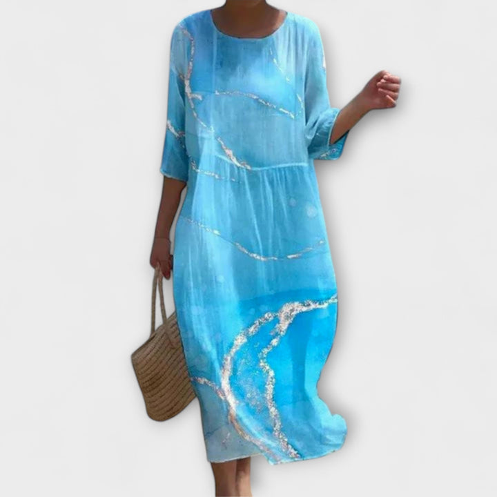 Florencia – Dámské květinové šaty z lehké bavlny