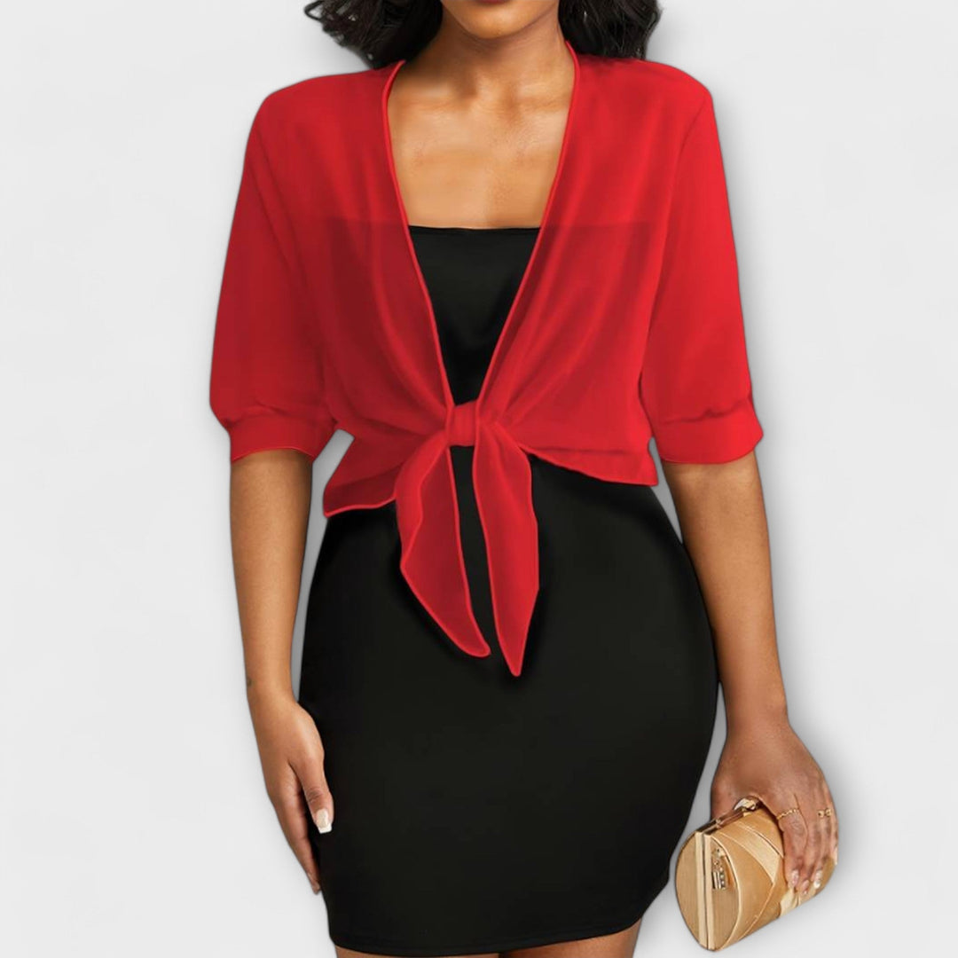 Blůza s otevřeným předním dílem