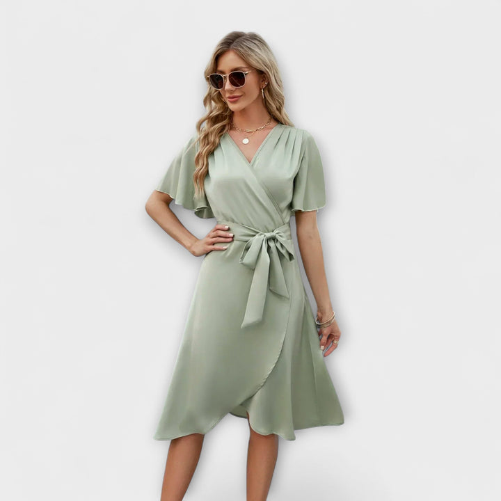 Delphine - Letní šaty s V-výstřihem pro ženy