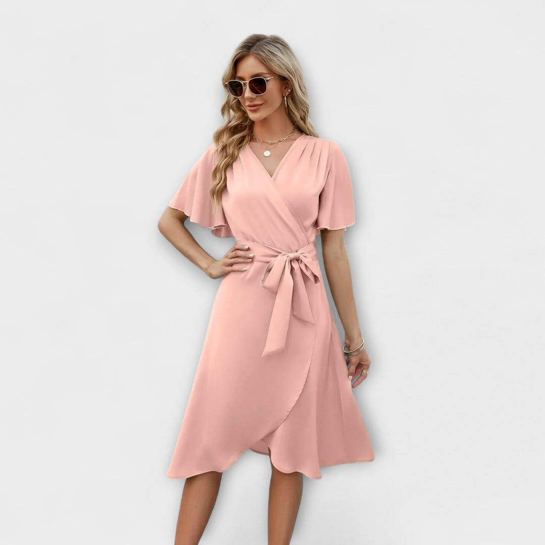Delphine - Letní šaty s V-výstřihem pro ženy