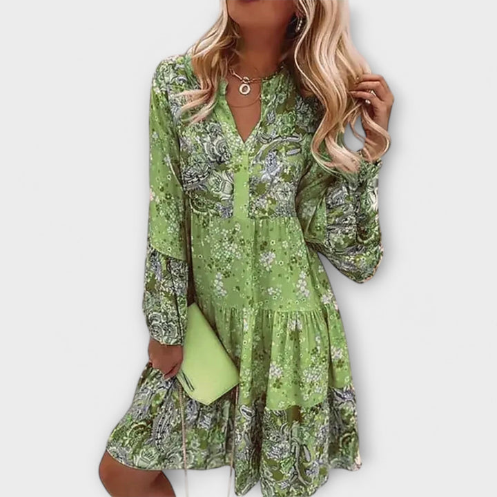 Valer - Letní Boho A-Linie Šaty