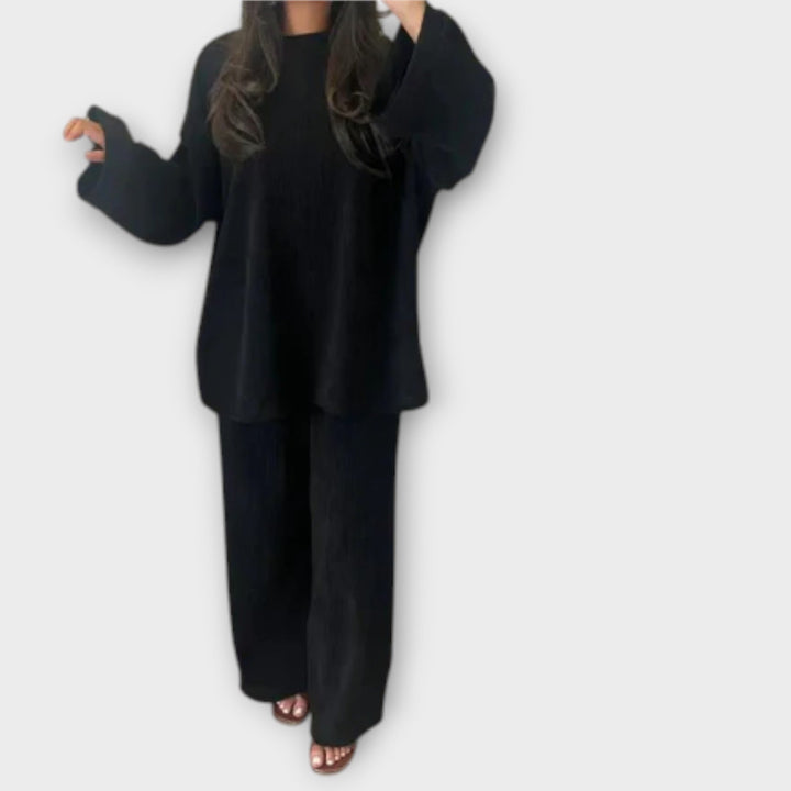 Oversized set - Žebrovaný styl