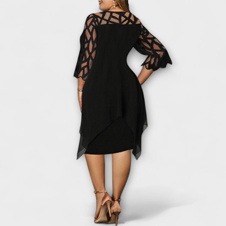 Jamie - Stylová Midi Šaty ve Velikosti Plus