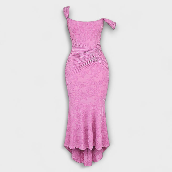 Renske - Dlouhé Šaty s Elegantním a Vysoce Kvalitním Korzetem